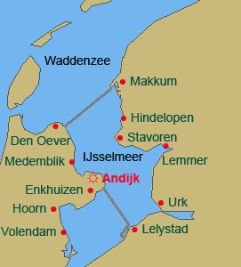 segelyacht charter ab Andijk Holland Niederlande